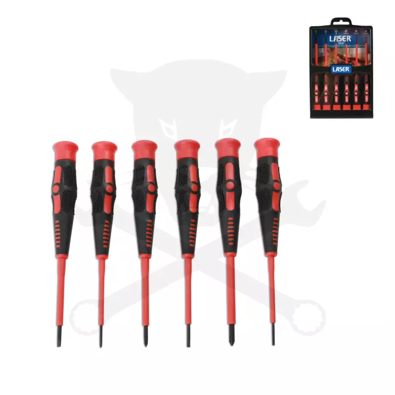 Csavarhúzó készlet Phillips, Lapos precíziós 1000V AC , 1500V DC 6 db-os