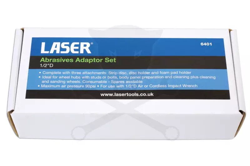 Légkulcs adapter készlet Csiszoló fejekkel kompletten 4 db-os - Laser