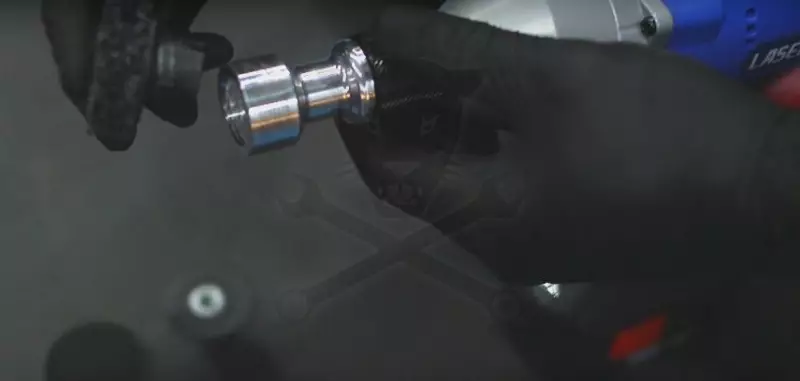 Légkulcs adapter készlet Csiszoló fejekkel kompletten 4 db-os - Laser