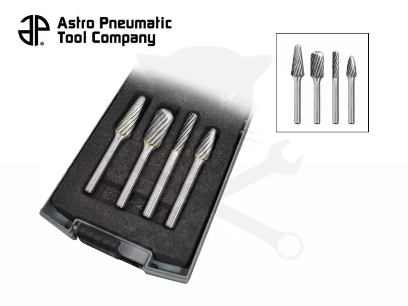 Turbómaró keményfémekhez 1/4" fémkarbid 4 db-os klt - Astro