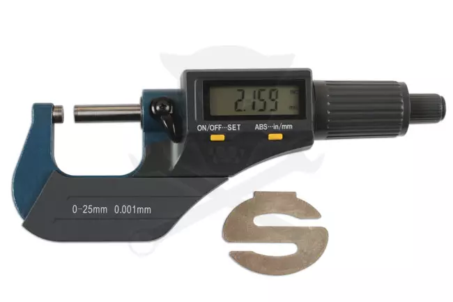 Mikrométer  0-25 mm DIGITÁLIS - 0.001 - Laser Tools