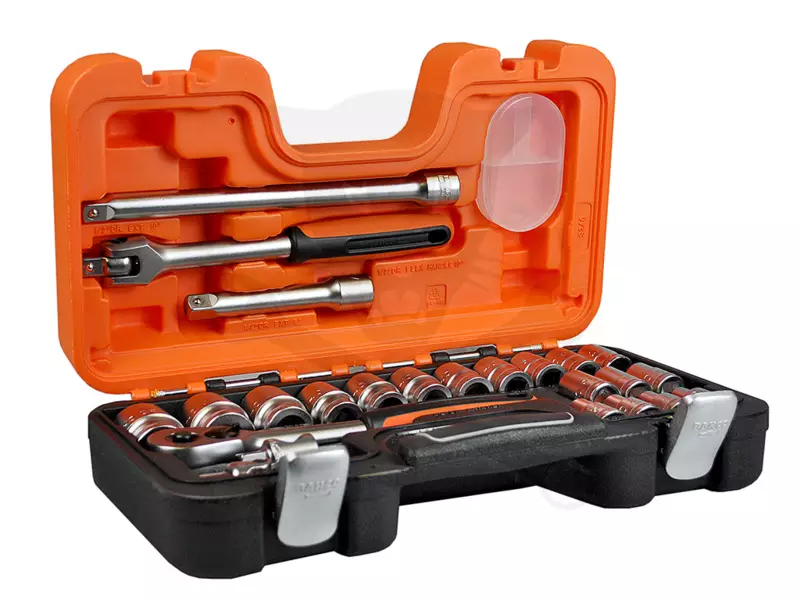Dugókulcs készlet 1/2" 6 lap 10-32 mm 24 db-os Bahco