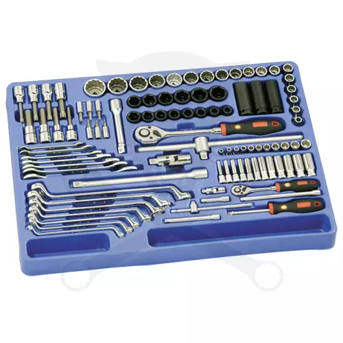 Tálcás Genius szerszám készlet 1/2"-1/4" 98 db-os Genius - 1/1