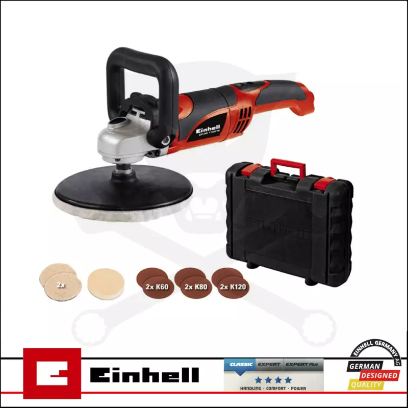 Polírozógép 1100 W 180 mm + koffer - Einhell (CC-PO 1100/1 E)