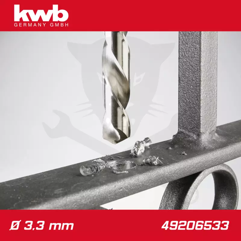 Csigafúró  3,3 mm HSS-G DIN 338 Silver Star, profi - KWB