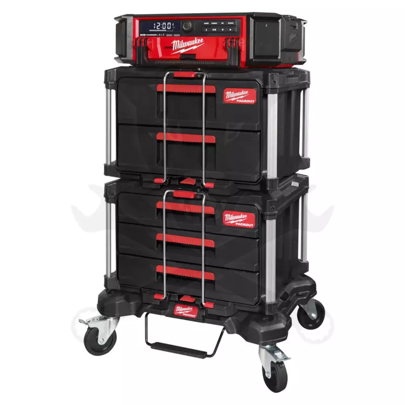 Packout - 2 fiókos tároló és szortimenter 560x410x360 mm Milwaukee