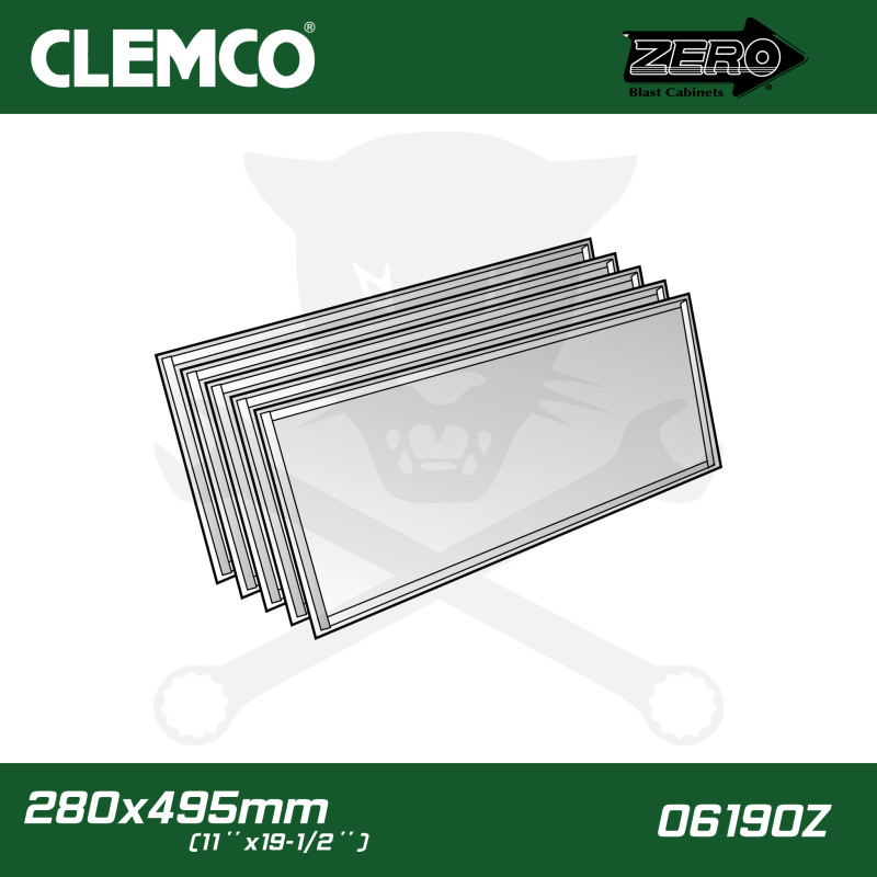 Homokfúvó géphez 5 db-os kopófólia 280 x 500mm Clemco