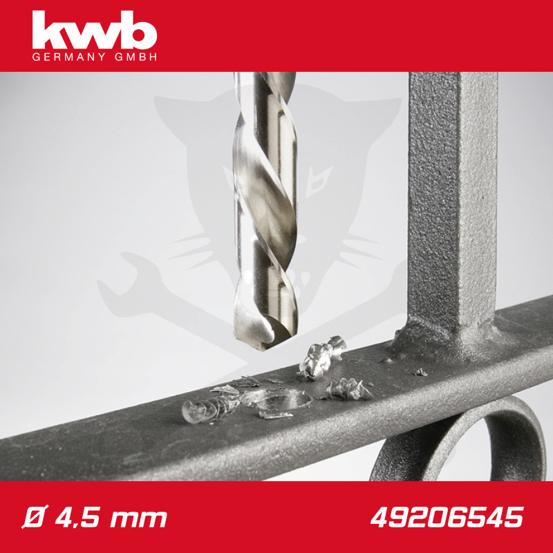Csigafúró  4,5 mm HSS-G DIN 338 Silver Star, profi - KWB