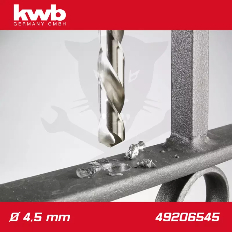 Csigafúró 4,5 mm HSS-G DIN 338 Silver Star, profi - KWB