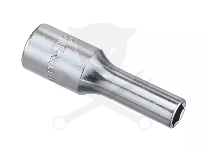 Dugókulcs - crowafej 3/8" 6 lap hosszú 6 mm Genius