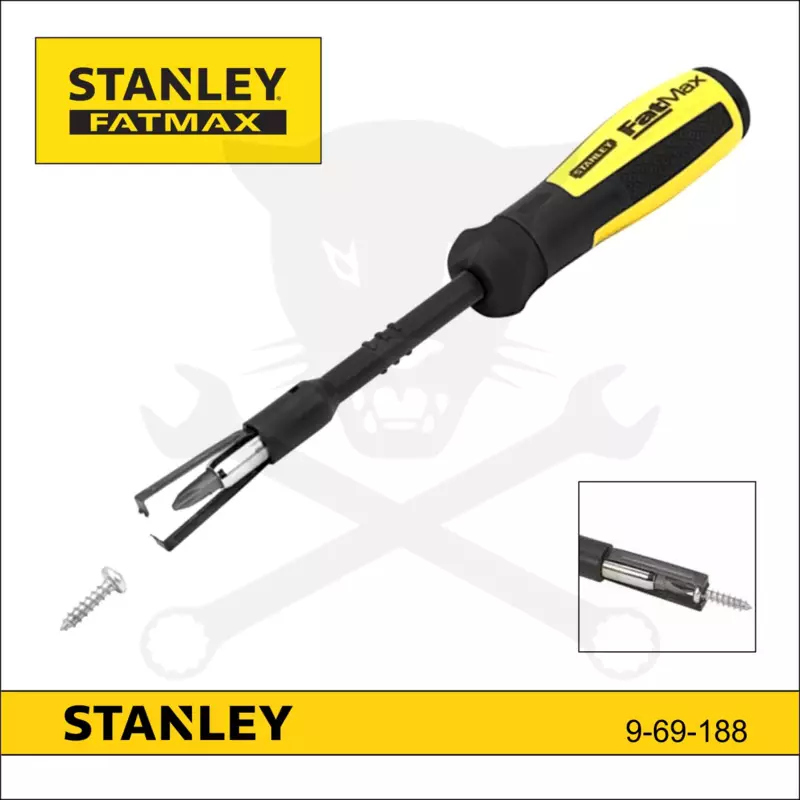 Bit tartó, nyelezett, csavarmegtartóval 1/4" - Stanley FatM.
