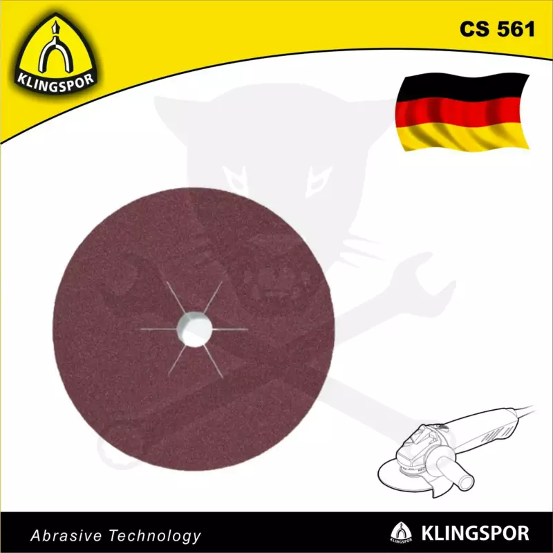 Fíbertárcsa 125x22 mm P100 - fémre - CS 561 Klingspor