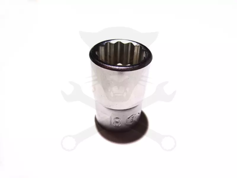 Dugókulcs - crowafej 1/2" 12 szög normál 18 mm Genius