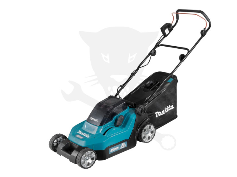 Fűnyíró, akku nélkül 36V=2x18V - 38 cm 40 literes - Makita