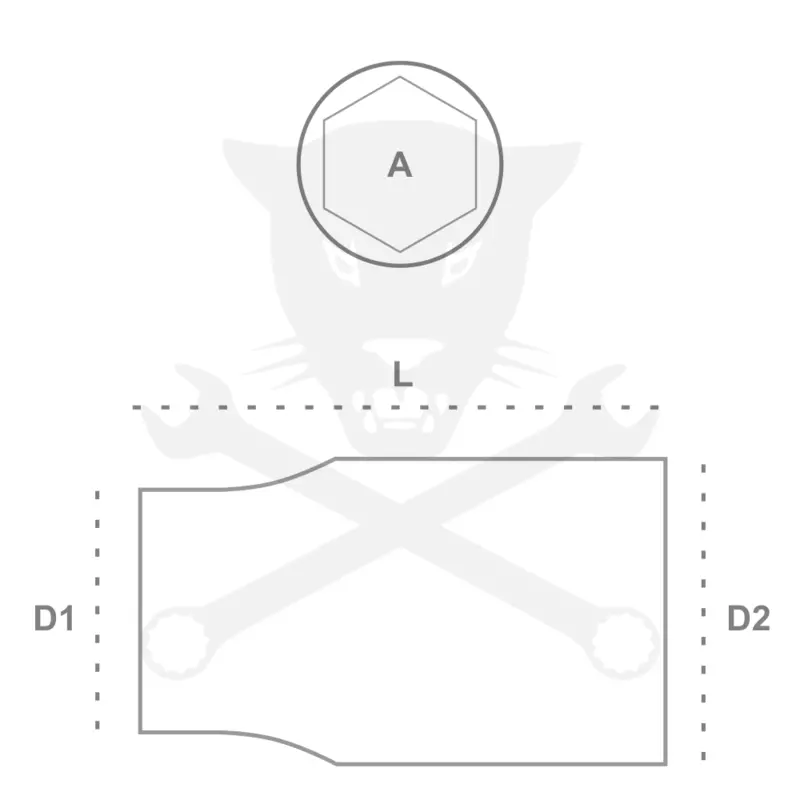Dugókulcs - crowafej 3/4" 12 szög normál 21 mm Genius
