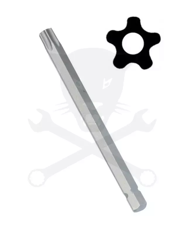 Bit ötágú torx T-15 88 mm lyukas Genius