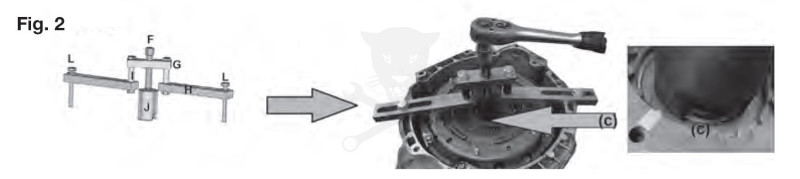 Kuplungszerelő DCT 250 váltó -dupla kuplunghoz- OEM 307-675 - FORD