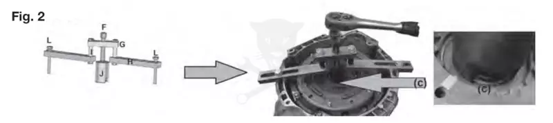 Kuplungszerelő DCT 250 váltó -dupla kuplunghoz- OEM 307-675 - FORD