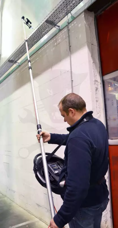Csővizsgáló kamerához teleszkópos hosszabbító rúd 1,2 - 5 méteres
