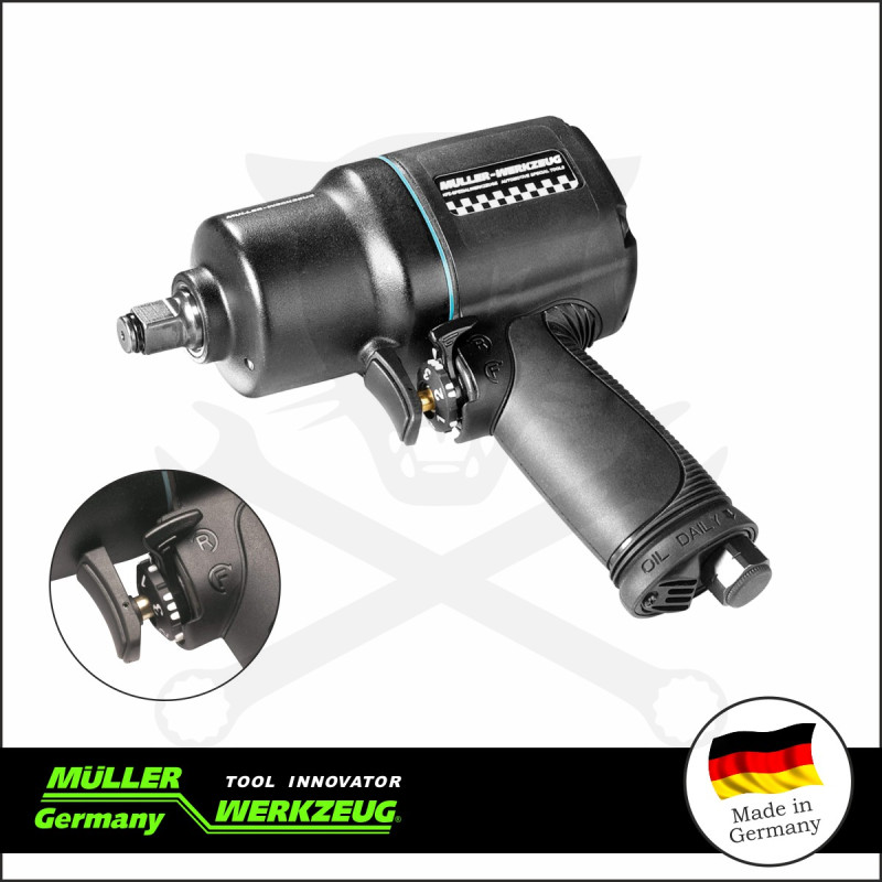 Légkulcs   3/8" 680 Nm Lazítás - 500 Nm Meghúzás 3 seb. - MÜLLER