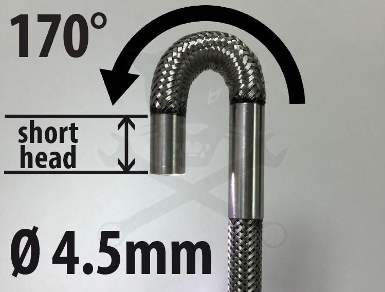 Videoszkóp - inspekciós kamera  4.5 mm-es flexibilis kamerafej - Hubi
