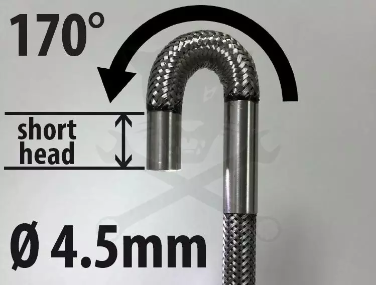 Videoszkóp - inspekciós kamera  4.5 mm-es flexibilis kamerafej - Hubi