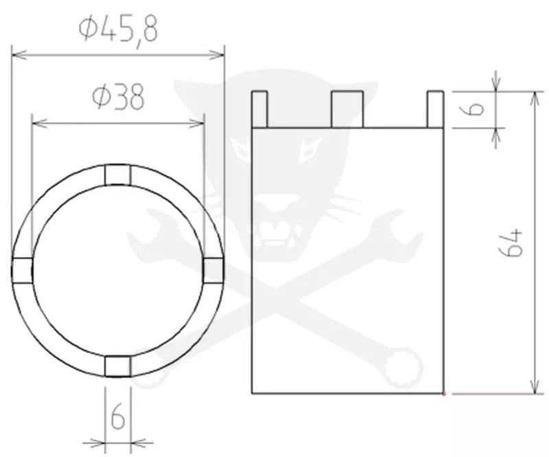 Körmös dugókulcs készlet spec. 5 db-os Mercedes Benz 107-114-115-116-126