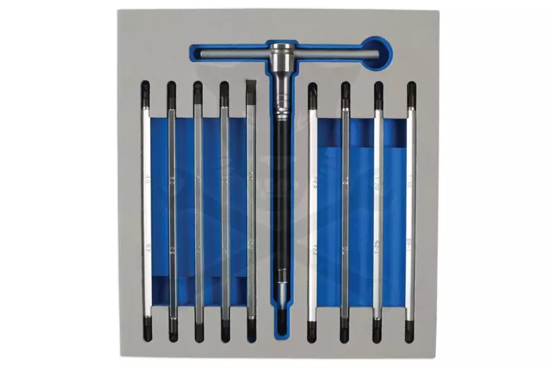 T-alakú csavarhúzó 12 db-os készlet, Torx, Imbusz, PH, PZ -AT18 -