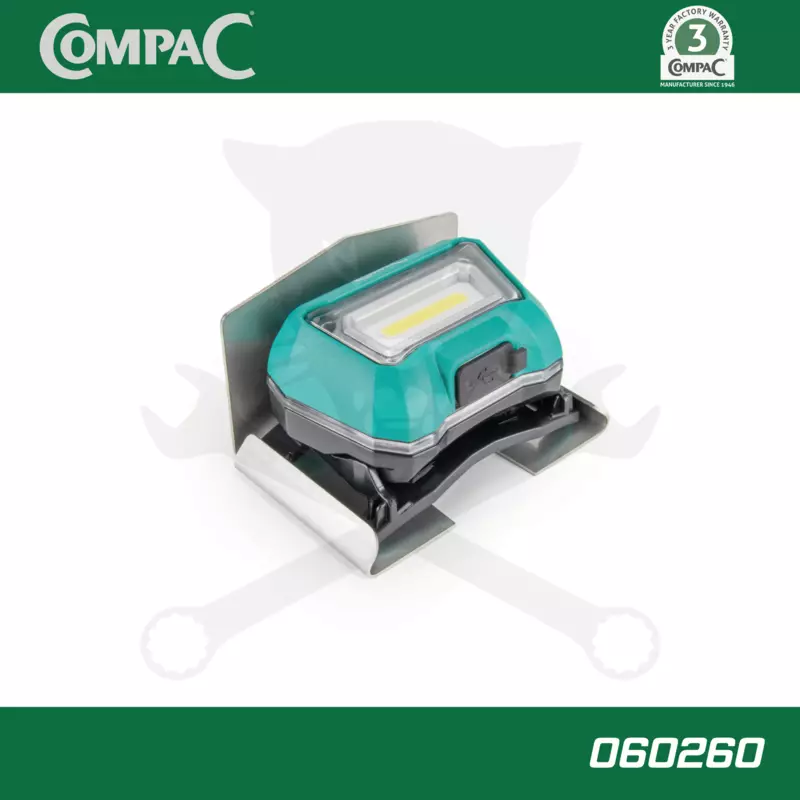 Szerelőlámpa - Krokodilhoz akkus USB okos LED lámpa+szenzor COMPAC CSL