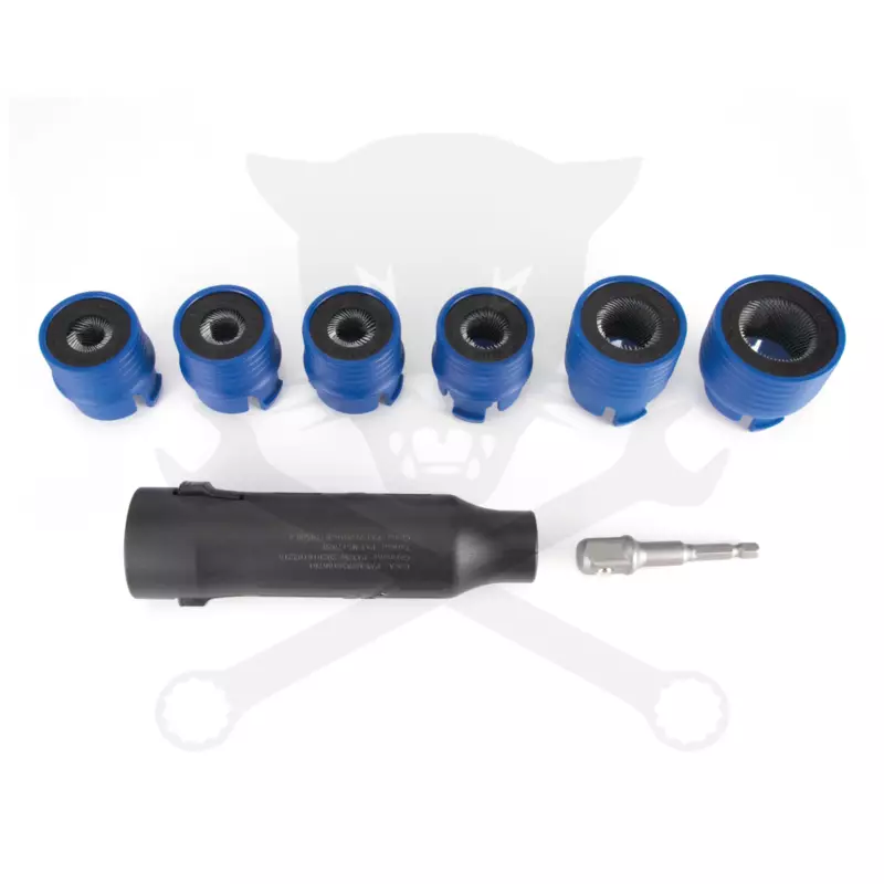 Kerékcsavar és tőcsavar menet-tisztító 6+2 db-os készlet - Laser Tools