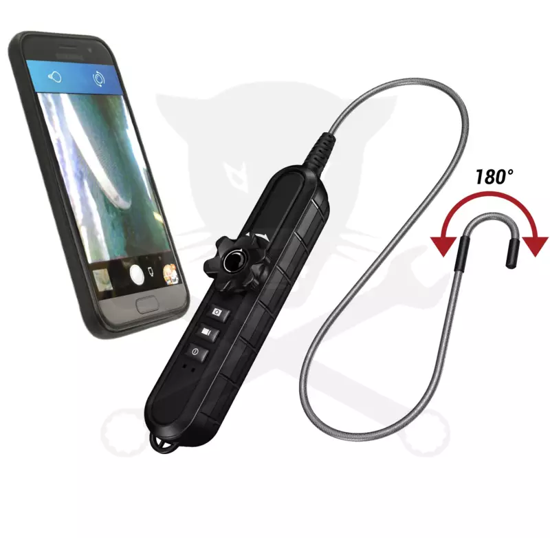 Videoszkóp - kijelző nélküli - WIFIs - 4.5 mm-es flexibilis 0-180 fok