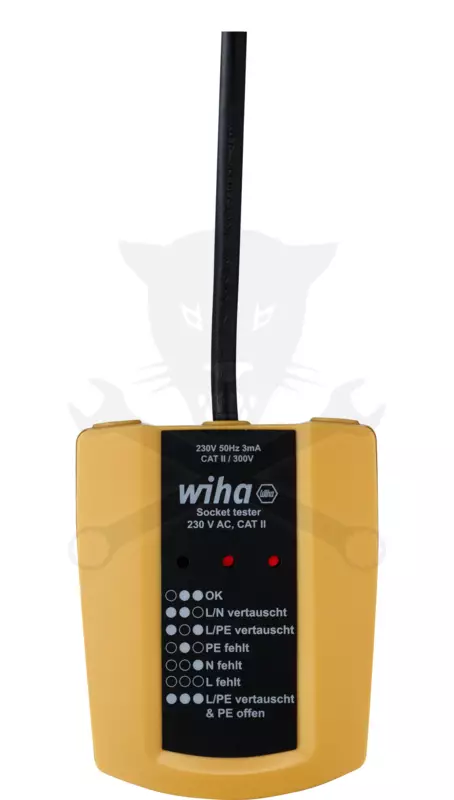 Hálózati aljzat teszter 230V AC - Wiha (SB25561)