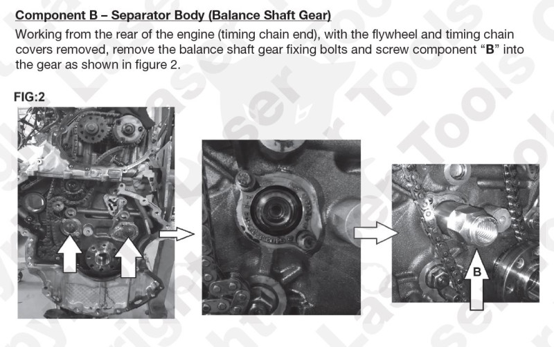 Balansztengely beállító és szerelő készlet Jaguar/Land Rover 2.0L Diesel