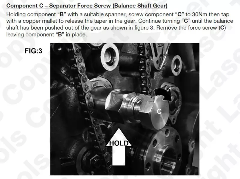 Balansztengely beállító és szerelő készlet Jaguar/Land Rover 2.0L Diesel