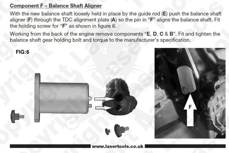 Balansztengely beállító és szerelő készlet Jaguar/Land Rover 2.0L Diesel