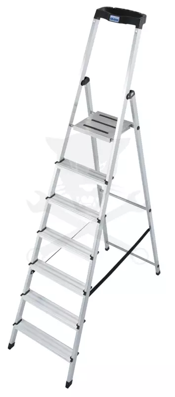 Létra ALU lépcsőfokos álló 1x 7 fokos - Krause Monto SAFETY