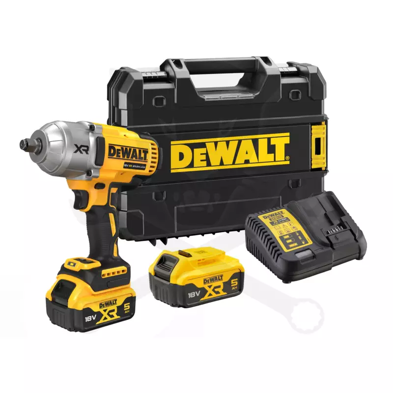 Ütvecsavarozó, akkus 18V 1898 Nm 1/2" 2db 5Ah - DeWalt