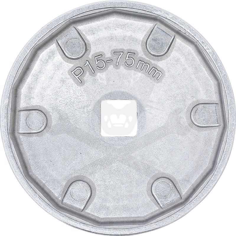 Olajszűrő leszedő kupak  75 mm x 15 lap Alu