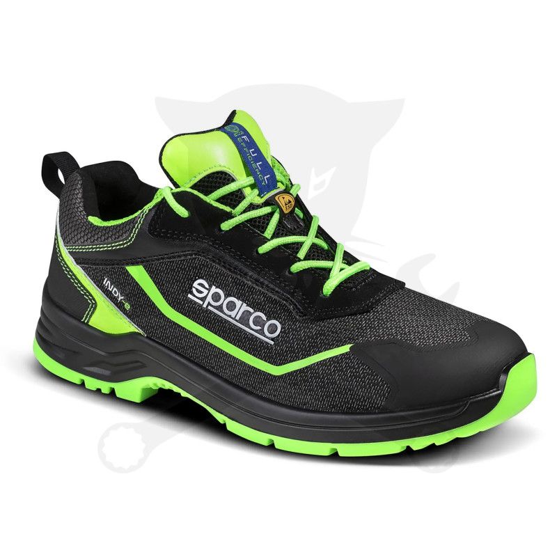 Munkavédelmi cipő SPARCO - Indy-E Forester S3S ESD fekete-fluo 47-es