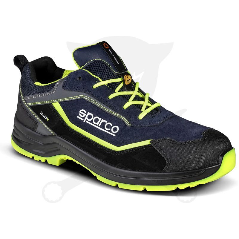 Munkavédelmi cipő SPARCO - Indy Baltimora S3S ESD kék-fluo 46-os