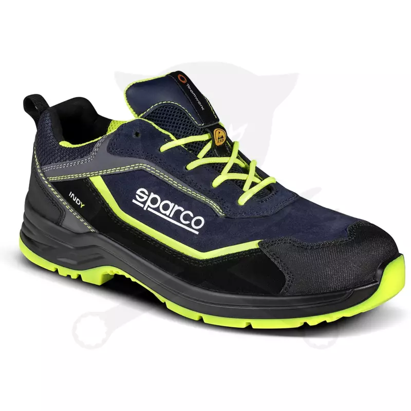 Munkavédelmi cipő SPARCO - Indy Baltimora S3S ESD kék-fluo 37-es