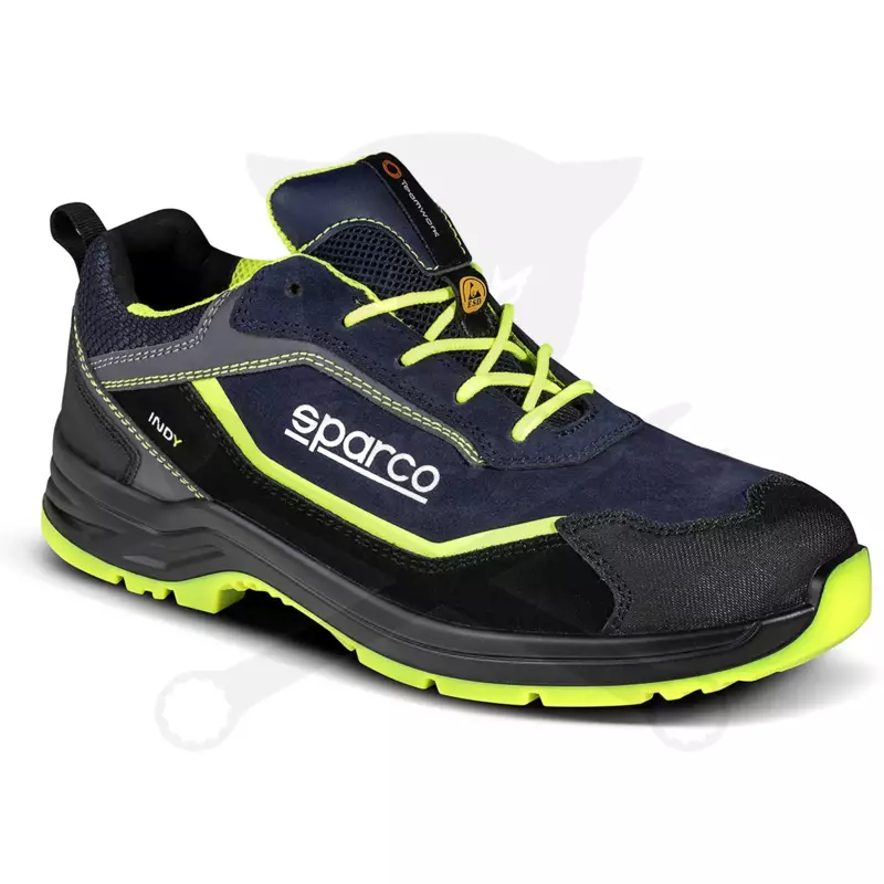 Munkavédelmi cipő SPARCO - Indy Baltimora kék-fluo 35-ös