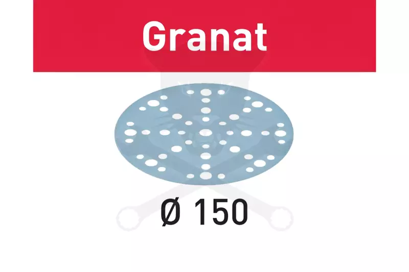 Csiszolópapír, tépőzáras 150 mm STF D150/48 P100 GR/100 Granat 100 db