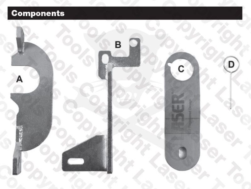 Vezérlésrögzítő készlet Mercedes Benz, Renault 1.3 L - Laser Tools