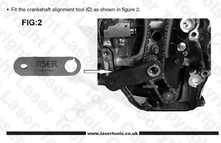 Vezérlésrögzítő készlet Mercedes Benz, Renault 1.3 L - Laser Tools