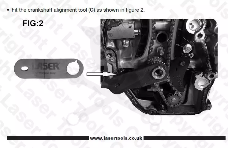 Vezérlésrögzítő készlet Mercedes Benz, Renault 1.3 L - Laser Tools