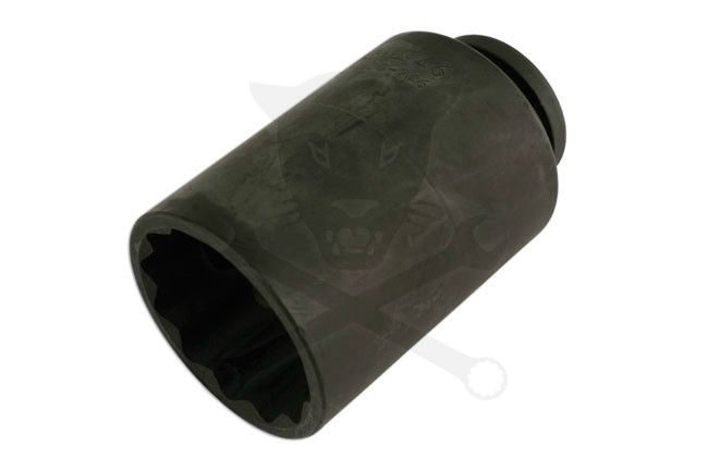 Féltengely anya dugókulcs 1/2" 46-os 12 lapú hosszú 100 mm kisteher