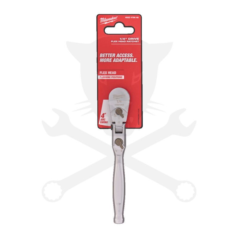 Crowa racsnis kulcs 1/4" csuklós - Milwaukee
