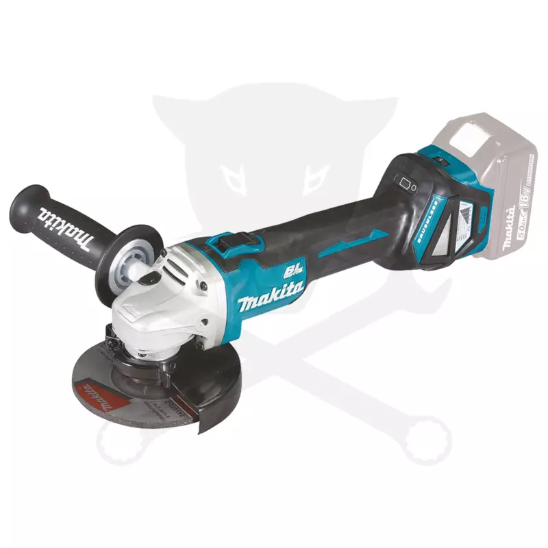 Sarokcsiszoló, akkus 18V 125 mm - akku nélkül - Makita