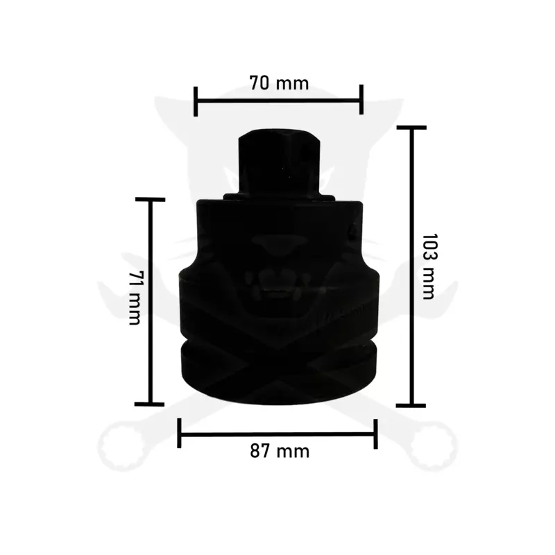 Légkulcs átalakító adapter 1-1/2" - 1" szűkítő Genius